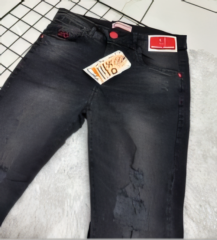Calça Jeans Masculina Estilo Jogador Preta